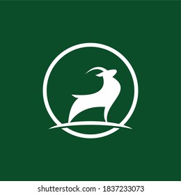 goat icon vector logo template