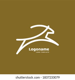 goat icon vector logo template
