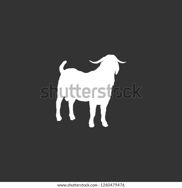 Goat Icon Vector Goat Sign On Stock 