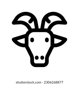 goat icon for your website design, logo, app, UI.