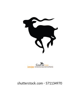 goat icon.vector illustration.