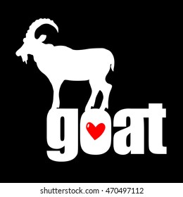 goat, illustration, animal, vector, icon, mammal, design, symbol, element, farm