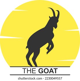 Goat illustration logo icon vector design for modern company logo