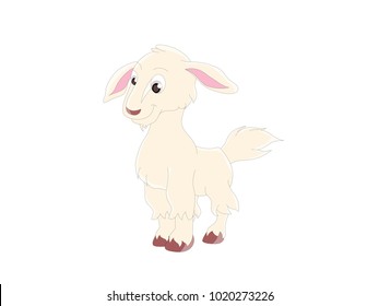 Goat Kid - Cartoon Vector Image