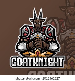 Goat Knight Esport Logo Template