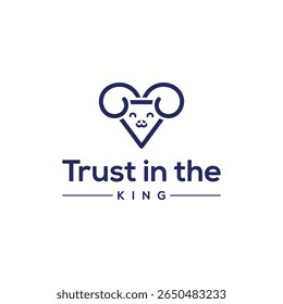 Conceito de logotipo de cabra ou cordeiro 
