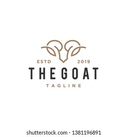 goat line concept logo design