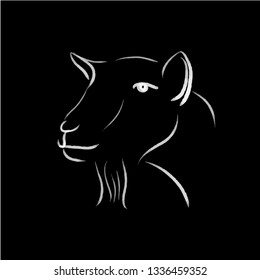 goat line illustration