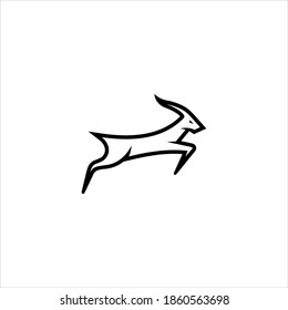 Goat Line Vector Logo Design concept