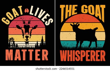 La Cabra Vive Matter, El Whisperer De Cabra, Gracioso Diseño De Camiseta De Camiseta Retro De Cabra Para Tus Sitios De Impresión Bajo Demanda