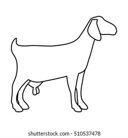 Goat livestock animal design