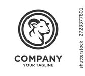 Goat Logo Abstract Vector Designs