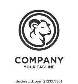 Diseños de Vector Abstractas del logotipo de la cabra