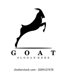 goat logo brand design vector