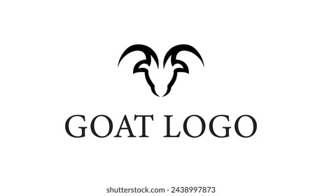 Diseño de logotipo de cabra. Diseño creativo del logotipo