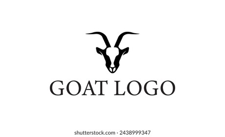 Diseño de logotipo de cabra. Diseño creativo del logotipo