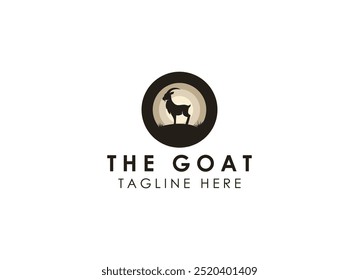 The goat logo design. Goat farms logo vector illustration.