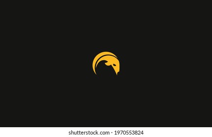goat logo design or goat with horns