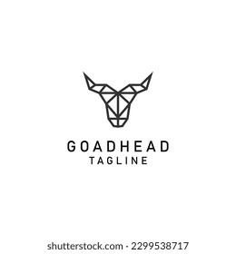 Goat logo design icon template