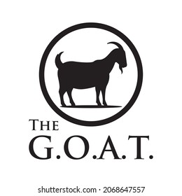 The Goat Logo design. Goat logo design inspirations. Silhouette Goat logo.