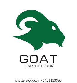 Ziegen-Logo-Design-einfaches Konzept Premium Vektorgrafik
