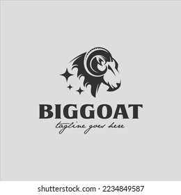 Goat Logo Design Stock Vector Image