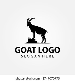 Goat Logo Design Template. Goat Icon Vector Illustration for Business Logo.