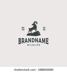Goat logo design vector illustration