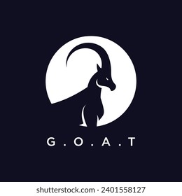 Goat logo design vector illustration with modern creative concept idea
