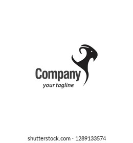 Goat logo design vector template