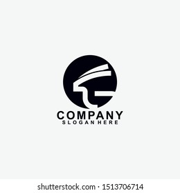 Goat Logo Design Vector Template Isolated In Circle Black Colour.
