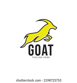 goat logo design vector. logo template.