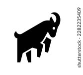 Goat Logo. Icon design. Template elements