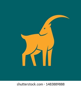 Goat logo. Icon design. Template elements