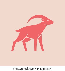 Goat logo. Icon design. Template elements