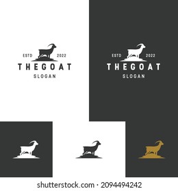 Goat logo icon design template 
