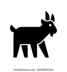 Logotipo de la cabra. Diseño de iconos. Elementos de Plantilla