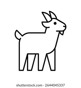 Logotipo de la cabra. Diseño de iconos. Elementos de Plantilla
