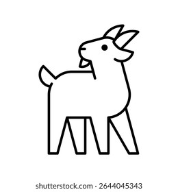 Goat Logo. Icon design. Template elements