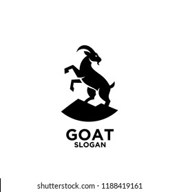 goat logo icon design vector