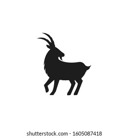 goat logo icon design vector