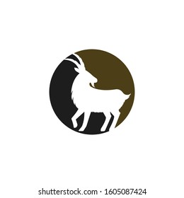 goat logo icon design vector