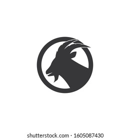 goat logo icon design vector