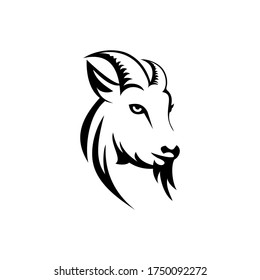 goat logo icon design vector