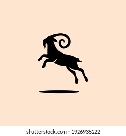 goat logo icon design vector
