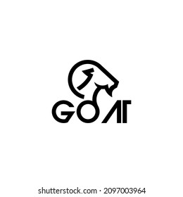 goat logo icon design vector