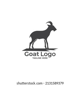 goat logo icon design vector