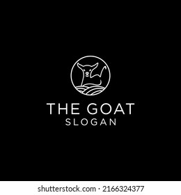 Goat logo icon design vector 