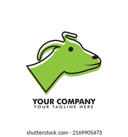 Vector de diseño de iconos de logotipo de cabra.