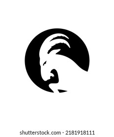 goat logo icon design vector